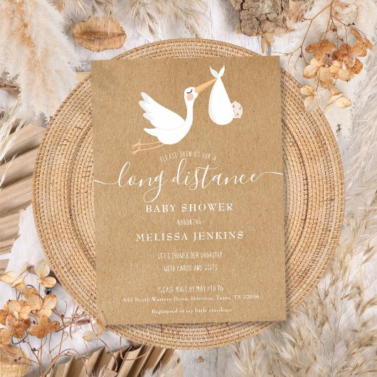 遠距離ベイビーシャワー プリinkle By Mail 招待状