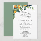 遠距離ベビーシャワーの郵送案内 招待状 (正面/裏面)