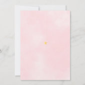 遠距離ベビーシャワー メールで届く 女の子 ピンク 招待状 (裏面)