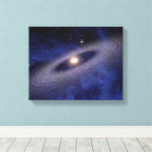 遠距離制太陽の度 キャンバスプリント (インサイチュ (ウッドフロア))