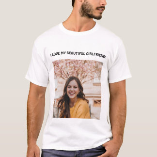 遠距離恋愛の彼女へ愛を伝えるシャツ Tシャツ