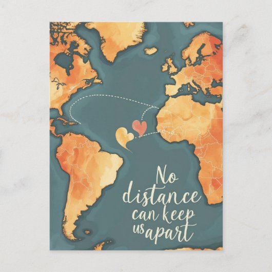 遠距離恋愛カード ポストカード (正面)