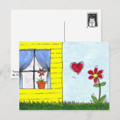 遠距離恋愛 ポストカード (正面/裏面)