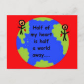 遠距離恋愛 ポストカード (正面)