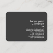 遠近法でハニカムをオレンジ色 名刺 (裏面)