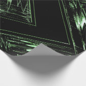 遠近法のパインパターン ラッピングペーパー (角)