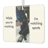 遠隔おもしろい舌キャットスポーツカー カーエアーフレッシュナー (左)