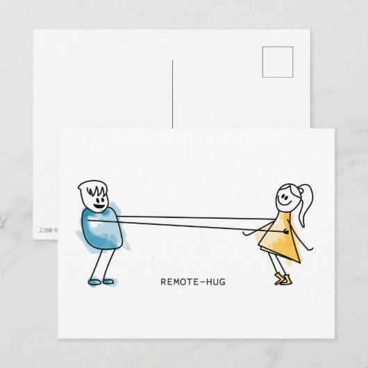 遠隔ハグ ポストカード (正面/裏面)