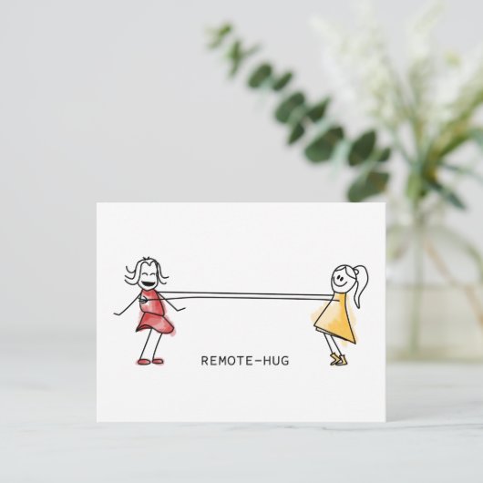 遠隔ハグ ポストカード (スタンド正面)