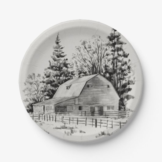 遠隔バーンスケッチI ペーパープレート (正面)