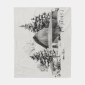 遠隔バーンスケッチII フリースブランケット (正面)