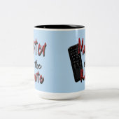 遠隔メンズのユーモアの達人 ツートーンマグカップ (中央)