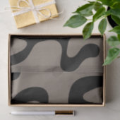 遠隔信号：抽象芸術ブラックとグレー 薄葉紙 (ギフト)