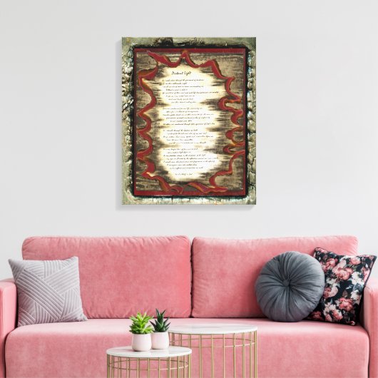 遠隔光源 キャンバスプリント (インサイチュ (リビング))