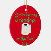 遠隔学のおばあちゃん セラミックオーナメント (右)