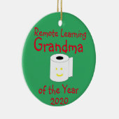 遠隔学のおばあちゃん セラミックオーナメント (右)