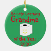 遠隔学のおばあちゃん セラミックオーナメント (裏面)