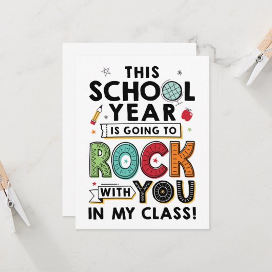 遠隔学習 年末カード カード (正面/裏面インサイチュ)