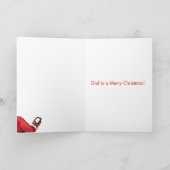 遠隔小妖精や小人のクリスマスのユーモアの紙カード シーズンカード (内部)