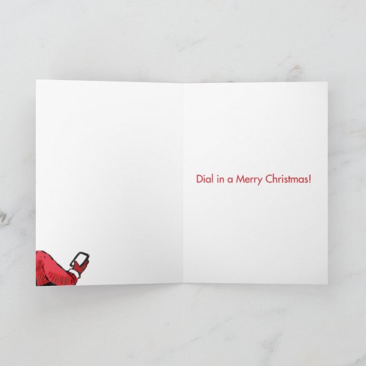 遠隔小妖精や小人のクリスマスのユーモアの紙カード シーズンカード (内部)