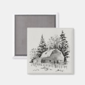 遠隔納屋スケッチI マグネット (正面/裏面)