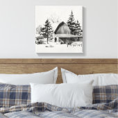 遠隔納屋スケッチII キャンバスプリント (インサイチュ (寝室))