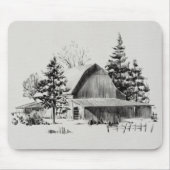 遠隔納屋スケッチII マウスパッド (正面)