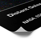 遠隔銀河系のハッブル超深い場 ポスター (角)