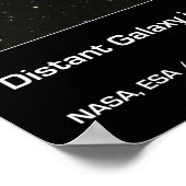 遠隔銀河系のハッブル超深い場 ポスター (角)