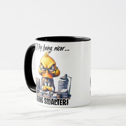 適切なコーヒーマグを使用して稼働日を更新 マグカップ (正面左)