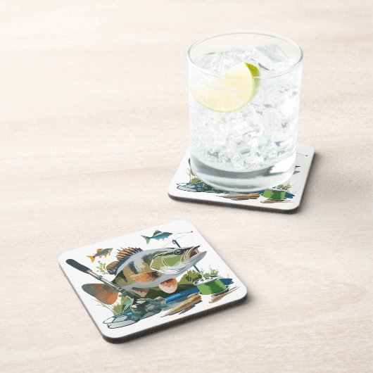 適切なタックルを備えたスモールマウス・ベース コースター (右側)