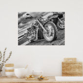  – 適切なバイクもしくは自転車に乗る人バイク ポスター (キッチン)