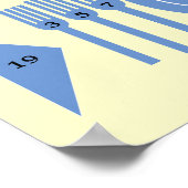 適切なフォーマルテーブル皿配置テンプレート ポスター (角)