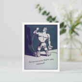 適切な保護を装備していますか？ ポストカード (スタンド正面)