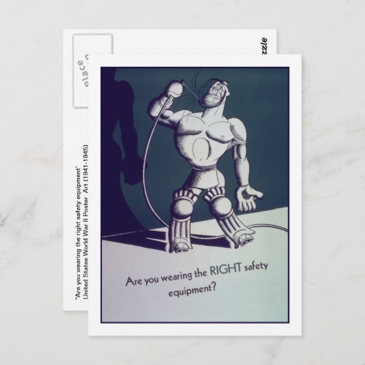 適切な保護を装備していますか? ポストカード (正面/裏面)