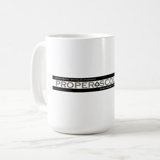 適切な悪党コーヒーマグ コーヒーマグカップ (正面左)