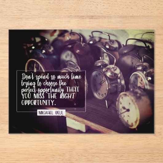 適切な機会 アクリル招待状 (正面)