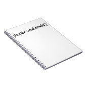 適切な水曜日ノートブック ノートブック (右側)