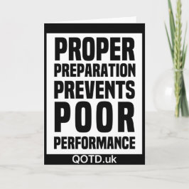 適切な準備によりパフォーマンス・カードの不良を防止 カード