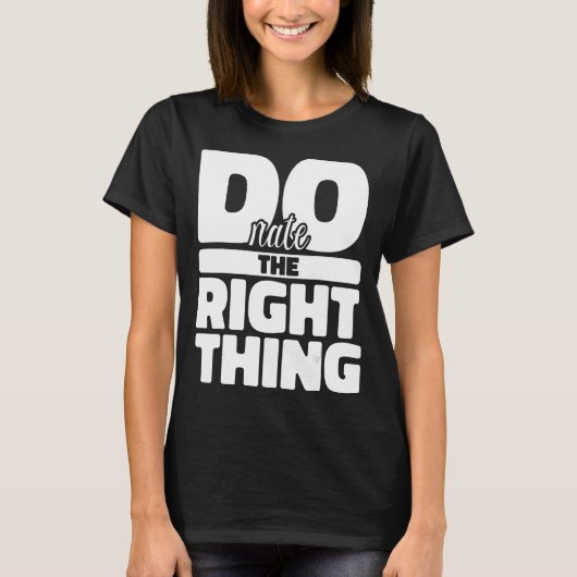 適切な物を寄付するフードバンクのボランティアのフィードバック Tシャツ (正面)