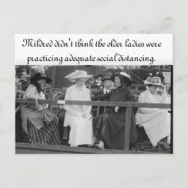 適切な社会的距離を置くはがき ポストカード