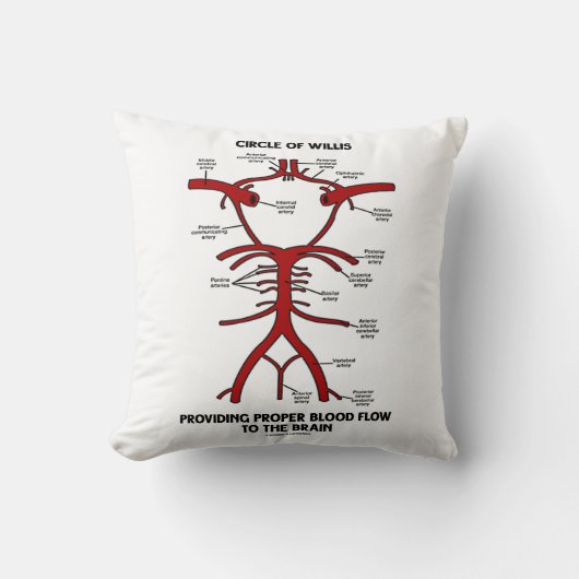 適切な血の流れの頭脳を提供するWillisの円 クッション (正面)