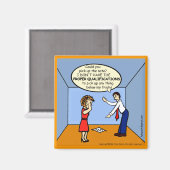 適切な資格~笑わされるおもしろい漫画 マグネット (正面/裏面)