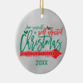 適切に調整されたクリスマスカイロプラクティック セラミックオーナメント (右)