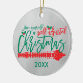 適切に調整されたクリスマスカイロプラクティック セラミックオーナメント (左)