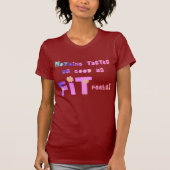 適合が感じる何も味がしません! Tシャツ (正面)