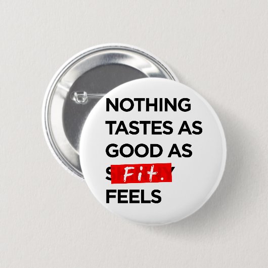 適合が感じる何も-インスピレーションを味わいません 缶バッジ (正面&裏面)