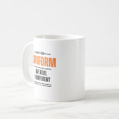 適合しない – 個人的な声明 コーヒーマグカップ (正面左)