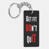 適合をやめませんそれ引用します刺激の知恵を得て下さい キーホルダー (正面左)