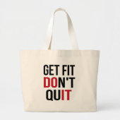 適合をやめません得て下さい-それをして下さい ラージトートバッグ (正面)